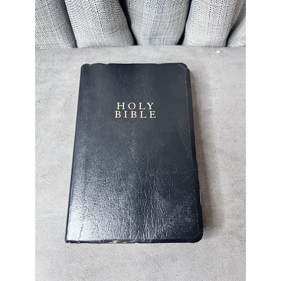 NIV Bible Red Letter Maps References Black 2001 Zondervan - Picture 1 of 11